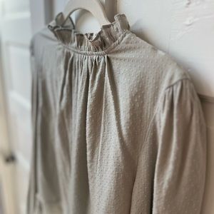 Who What Wear Peplum Blouse | Sage Green | Size Medium